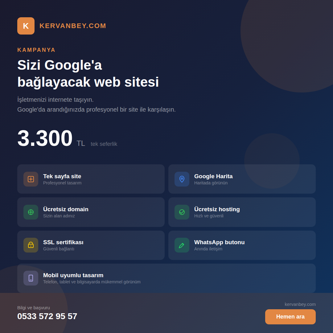 Kervanbey Teknoloji Kampanya